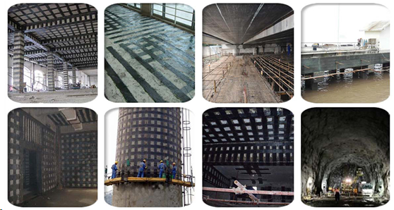 碳纖維布與碳纖維膠合理配合使用，加固效果更好