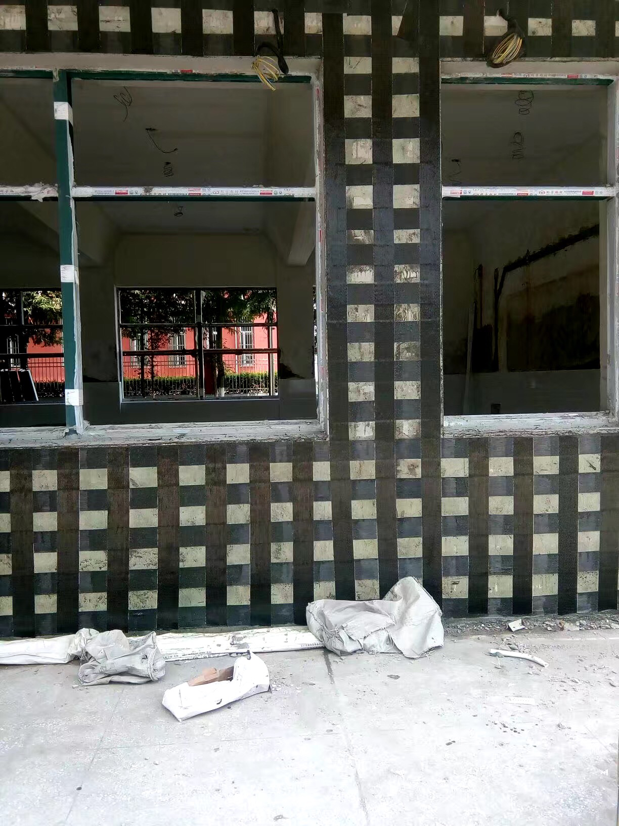 碳纖維布加固結構墻