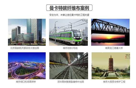 這些工程都在用曼卡特碳纖維布，您還等什么？